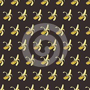 seamless repeat banana. Banana Vector Illustration