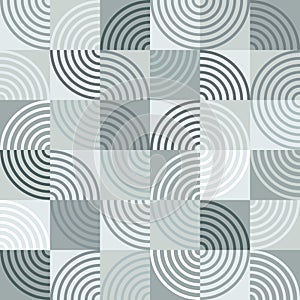 Seamless repeat pattern of color circles. Vector