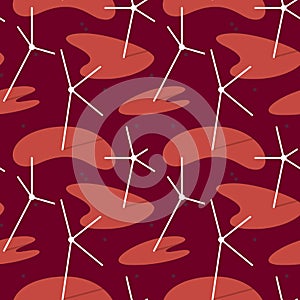 Scandinavian star sticks pattern - Illustration photo