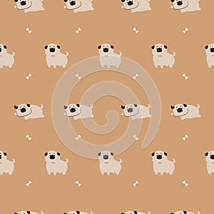 Seamless repeat pattern dog repeat pattern background