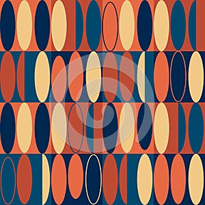 Scandinavian ovals pattern - Illustration photo