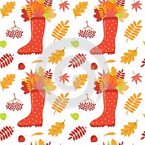 Seamless autumn pattern