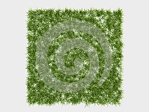 Seamless repeatable pattern 3d rendering of a grass patch for ar