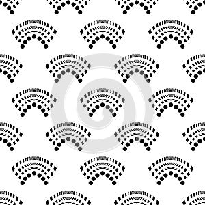 Seamless Repeated Pattern Repeated Geometric Fabric Textile Tile Interior Design Useable Pattern