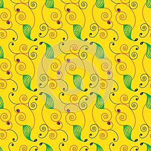 Seamless repeating ethnic pattern