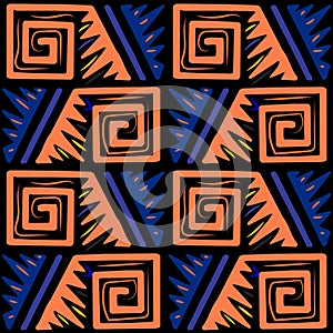 Seamless repeating ethnic pattern