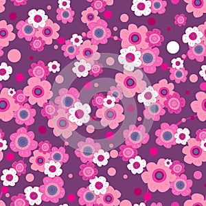 Seamless repeating floral background