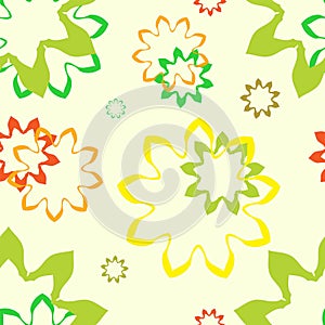 Seamless repeating floral background