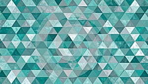 Teal and Gray Geometric Triangle Pattern Background