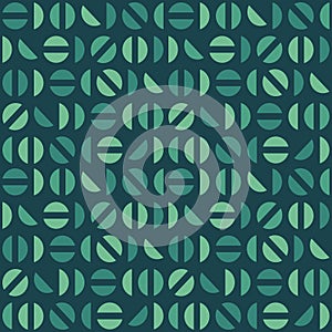 Seamless repeating pattern of halfcircles