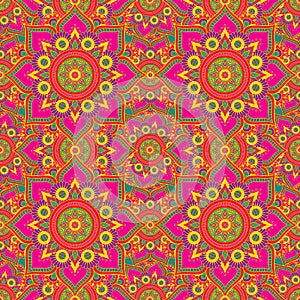 Seamless repeating pattern from the mandala