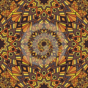 Seamless repeating pattern from the mandala