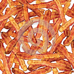 Seamless Repeating Tile of Bacon Slices