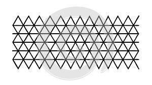 Seamless Repeating Triangular Mesh Pattern, vector design Generative AI