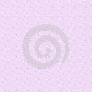 Seamless repeating winter pattern with snowflakes in white-pink-blue color