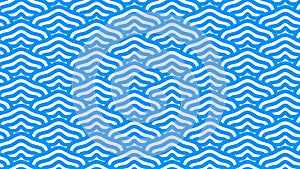 Seamless repetitive vector curvy waves pattern texture background