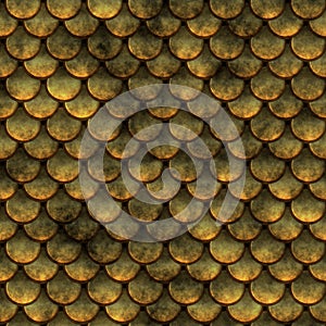 Seamless Reptile Scale Background