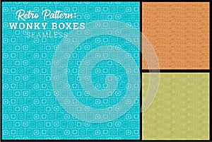 Seamless Retro Box Subtle Pattern in 3 color options