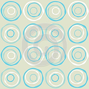 Seamless retro circles