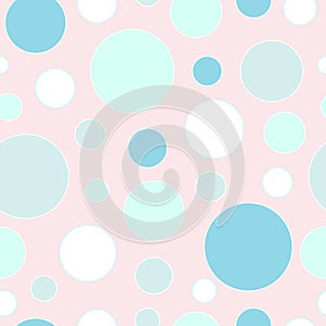 Seamless retro circles pattern