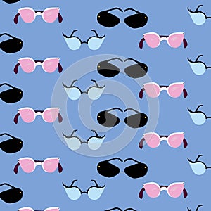 Seamless eyewear pattern.Vector illustrations