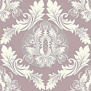 Seamless retro damask Ornament