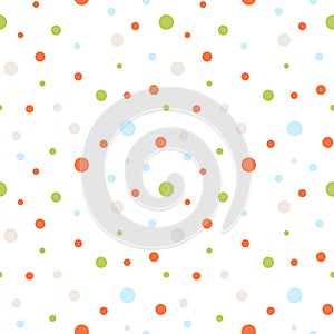 Seamless retro dots pattern