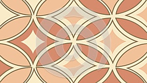 Seamless Retro Geometric Pattern, Mid-Century Modern Tiles, vector design Generative AI