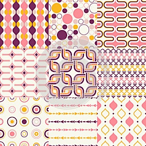 Seamless retro geometric wallpaper