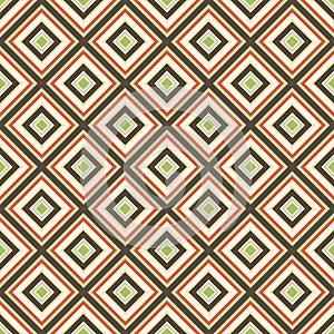 Seamless retro ornament squares