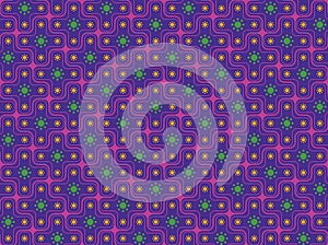 Seamless Retro Psychedelic Pattern