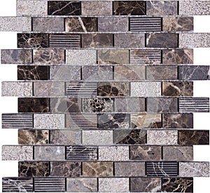 Seamless retro style marble Mosaic pattern