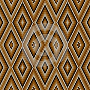 seamless rhombus pattern with brown colors