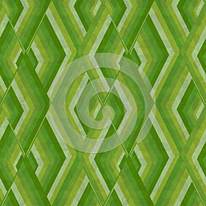 seamless rhombus pattern with green colors