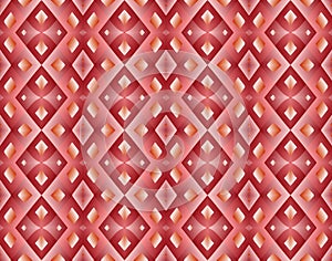 Seamless rhombus pattern in red tomes.