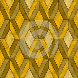 seamless rhombus pattern with yellow and brown colors