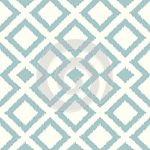 Seamless rhombus tiles aqua pattern