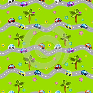 Seamless roads and cars