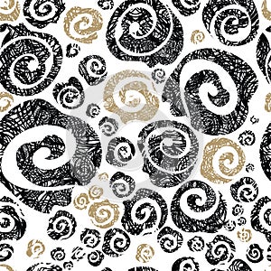 Seamless rose pattern