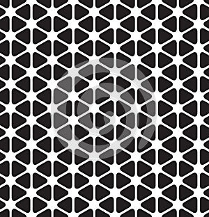 Seamless rounded triangle pattern background
