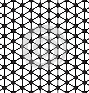 Seamless rounded triangle pattern background