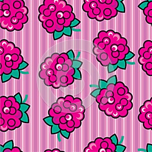 Seamless ruspberry background