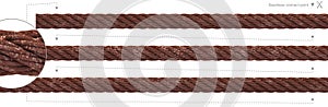Seamless rust cable repeatable wire rope