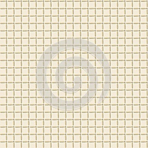 Seamless sackcloth check pattern from seams on square background vector illustration