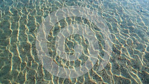 seamless sand dunes under water top view.