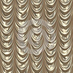 Seamless satiny drapery pattern