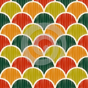 Seamless scallop pattern