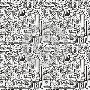 Seamless school element pattern