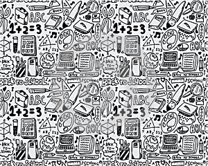 Seamless school pattern