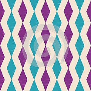 Seamless scribble rhombus pattern photo